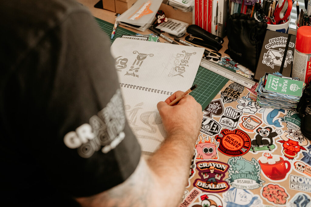 Gareth sketching ideas